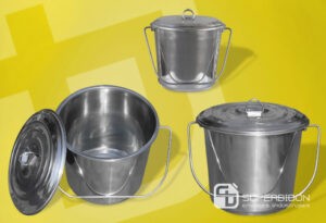 Baldes Acero Inoxidable con Tapa